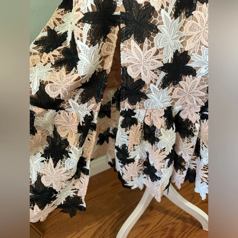 Dress the Population Chantal Floral Multihue Lace Party Dress​​​​​​​ Size XS NWT - Picture 5 of 14